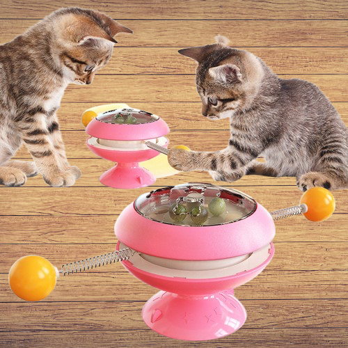 ZampaSicura-Giro-Mix: Gioco Interattivo Rotante Anti-Stress per Gatti